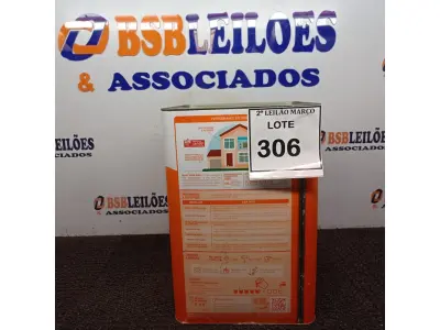 LOTE 306 - 01 LATA DE TINTA IQUINE DELANIL EXTERIOR E INTERIOR BASE P FOSCO 18 L. (NO ESTADO) ATENÇÃO! FAZER A VISITAÇÃO ANTES DE ARREMATAR, NÃO SABEMOS SE FUNCIONA. LEILÃO NÃO TEM GARANTIA E NEM DEVOLUÇÃO, SUJEITO A POSSÍVEIS AVARIAS VISÍVEIS/OCULTAS E/OU AUSÊNCIA DE COMPONENTES.