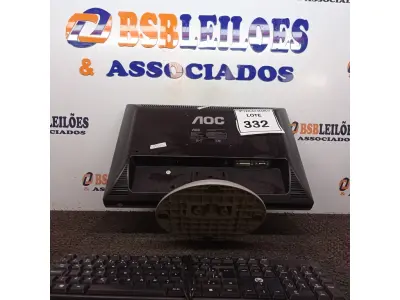 LOTE 332 - 01 MONITOR AOC. (NO ESTADO) ATENÇÃO! FAZER A VISITAÇÃO ANTES DE ARREMATAR, NÃO SABEMOS SE FUNCIONA. LEILÃO NÃO TEM GARANTIA E NEM DEVOLUÇÃO, SUJEITO A POSSÍVEIS AVARIAS VISÍVEIS/OCULTAS E/OU AUSÊNCIA DE COMPONENTES.