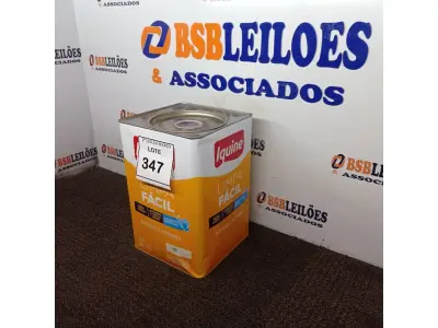 LOTE 347 - 01 LATA DE TINTA BASE C LIMPA FÁCIL IQUINE 18 L. (NO ESTADO) ATENÇÃO! FAZER A VISITAÇÃO ANTES DE ARREMATAR, NÃO SABEMOS SE FUNCIONA. LEILÃO NÃO TEM GARANTIA E NEM DEVOLUÇÃO, SUJEITO A POSSÍVEIS AVARIAS VISÍVEIS/OCULTAS E/OU AUSÊNCIA DE COMPONENTES.