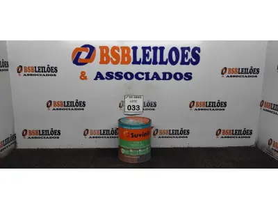 LOTE 033 - 01 LATA DE TINTA ESMALTE PARA MADEIRAS E METAIS NA COR BRILHANTE VERMELHO DE 3,6L MARCA SUVINIL. (NOVO) (NO ESTADO) ATENÇÃO! FAZER A VISITAÇÃO ANTES DE ARREMATAR, NÃO SABEMOS SE FUNCIONA. LEILÃO NÃO TEM GARANTIA E NEM DEVOLUÇÃO, SUJEITO A POSSÍVEIS AVARIAS VISÍVEIS/OCULTAS E/OU AUSÊNCIA DE COMPONENTES.