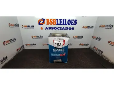 LOTE 102 - 01 LATA DE TINTA 16L/ 18L INTERIORES/EXTERIORES ACRÍLICO FOSCO IQUINE BASE P. (NOVO) (NO ESTADO) ATENÇÃO! FAZER A VISITAÇÃO ANTES DE ARREMATAR, NÃO SABEMOS SE FUNCIONA. LEILÃO NÃO TEM GARANTIA E NEM DEVOLUÇÃO, SUJEITO A POSSÍVEIS AVARIAS VISÍVEIS/OCULTAS E/OU AUSÊNCIA DE COMPONENTES.