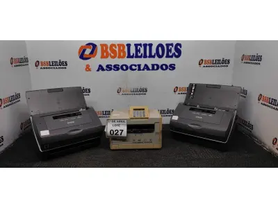 LOTE 027 - 02 SCANNERS’S EPSON E 01 PROTOCOLADORA DE DOCUMENTOS.  (NO ESTADO) ATENÇÃO! FAZER A VISITAÇÃO ANTES DE ARREMATAR, NÃO SABEMOS SE FUNCIONA. LEILÃO NÃO TEM GARANTIA E NEM DEVOLUÇÃO, SUJEITO A POSSÍVEIS AVARIAS VISÍVEIS/OCULTAS E/OU AUSÊNCIA DE COMPONENTES.