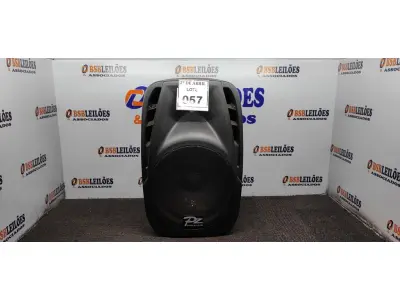 LOTE 057 - 01 CAIXA DE SOM MARCA PZ PRO ÁUDIO. (NO ESTADO) ATENÇÃO! FAZER A VISITAÇÃO ANTES DE ARREMATAR, NÃO SABEMOS SE FUNCIONA. LEILÃO NÃO TEM GARANTIA E NEM DEVOLUÇÃO, SUJEITO A POSSÍVEIS AVARIAS VISÍVEIS/OCULTAS E/OU AUSÊNCIA DE COMPONENTES.