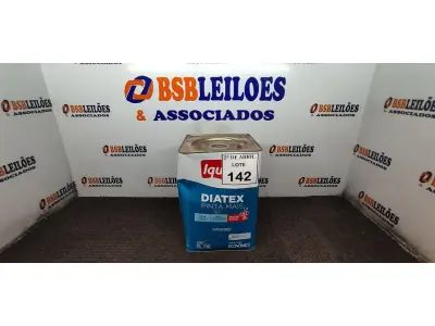 LOTE 142 - 01 LATA DE TINTA 16L/ 18L INTERIORES/EXTERIORES ACRÍLICO FOSCO IQUINE BASE P. (NOVO) (NO ESTADO) ATENÇÃO! FAZER A VISITAÇÃO ANTES DE ARREMATAR, NÃO SABEMOS SE FUNCIONA. LEILÃO NÃO TEM GARANTIA E NEM DEVOLUÇÃO, SUJEITO A POSSÍVEIS AVARIAS VISÍVEIS/OCULTAS E/OU AUSÊNCIA DE COMPONENTES.