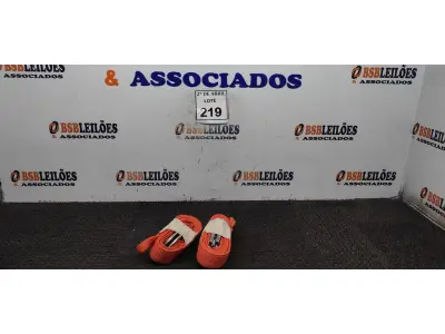 LOTE 219 - 02 CINTAS PARA SEGURANÇA. (NO ESTADO) ATENÇÃO! FAZER A VISITAÇÃO ANTES DE ARREMATAR, NÃO SABEMOS SE FUNCIONA. LEILÃO NÃO TEM GARANTIA E NEM DEVOLUÇÃO, SUJEITO A POSSÍVEIS AVARIAS VISÍVEIS/OCULTAS E/OU AUSÊNCIA DE COMPONENTES.