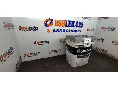 LOTE 146 - 01 GALÃO DE TINTA SUVINIL DE 18L PARA INTERIORES ACABAMENTO FOSCO BRANCO. (NOVO) (NO ESTADO) ATENÇÃO! FAZER A VISITAÇÃO ANTES DE ARREMATAR, NÃO SABEMOS SE FUNCIONA. LEILÃO NÃO TEM GARANTIA E NEM DEVOLUÇÃO, SUJEITO A POSSÍVEIS AVARIAS VISÍVEIS/OCULTAS E/OU AUSÊNCIA DE COMPONENTES.