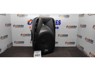 LOTE 057 - 01 CAIXA DE SOM MARCA PZ PRO ÁUDIO. (NO ESTADO) ATENÇÃO! FAZER A VISITAÇÃO ANTES DE ARREMATAR, NÃO SABEMOS SE FUNCIONA. LEILÃO NÃO TEM GARANTIA E NEM DEVOLUÇÃO, SUJEITO A POSSÍVEIS AVARIAS VISÍVEIS/OCULTAS E/OU AUSÊNCIA DE COMPONENTES.