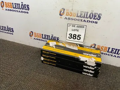 LOTE 385 - 08 MASSAS PARA CALAFETAR MARCA VONDER (NOVO). (NO ESTADO) ATENÇÃO! FAZER A VISITAÇÃO ANTES DE ARREMATAR, NÃO SABEMOS SE FUNCIONA. LEILÃO NÃO TEM GARANTIA E NEM DEVOLUÇÃO, SUJEITO A POSSÍVEIS AVARIAS VISÍVEIS/OCULTAS E/OU AUSÊNCIA DE COMPONENTES.