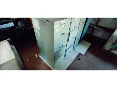 LOTE 091 - 01 ARQUIVO DE AÇO.  (NO ESTADO) ATENÇÃO! FAZER A VISITAÇÃO ANTES DE ARREMATAR, NÃO SABEMOS SE FUNCIONA. LEILÃO NÃO TEM GARANTIA E NEM DEVOLUÇÃO, SUJEITO A POSSÍVEIS AVARIAS VISÍVEIS/OCULTAS E/OU AUSÊNCIA DE COMPONENTES.