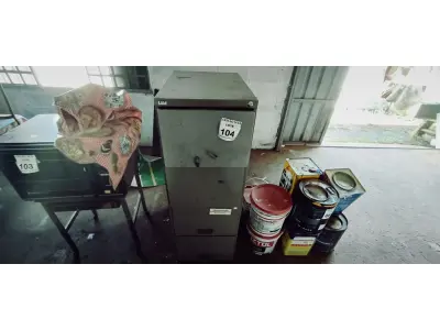 LOTE 104 - 01 ARQUIVO DE AÇO. (NO ESTADO) ATENÇÃO! FAZER A VISITAÇÃO ANTES DE ARREMATAR, NÃO SABEMOS SE FUNCIONA. LEILÃO NÃO TEM GARANTIA E NEM DEVOLUÇÃO, SUJEITO A POSSÍVEIS AVARIAS VISÍVEIS/OCULTAS E/OU AUSÊNCIA DE COMPONENTES.