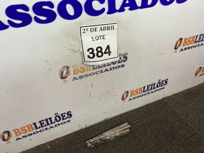 LOTE 384 - 05 BROCAS 12 PARA MADEIRA E AÇO. (NO ESTADO) ATENÇÃO! FAZER A VISITAÇÃO ANTES DE ARREMATAR, NÃO SABEMOS SE FUNCIONA. LEILÃO NÃO TEM GARANTIA E NEM DEVOLUÇÃO, SUJEITO A POSSÍVEIS AVARIAS VISÍVEIS/OCULTAS E/OU AUSÊNCIA DE COMPONENTES.