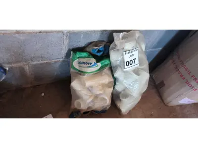 LOTE 007 - 01 LOTE COM CONEXÕES T REDUÇÃO 75 X50, JUNÇÃO DE REDUÇÃO 75X 50(NO ESTADO) ATENÇÃO! FAZER A VISITAÇÃO ANTES DE ARREMATAR, NÃO SABEMOS SE FUNCIONA. LEILÃO NÃO TEM GARANTIA E NEM DEVOLUÇÃO, SUJEITO A POSSÍVEIS AVARIAS VISÍVEIS/OCULTAS E/OU AUSÊNCIA DE COMPONENTES.