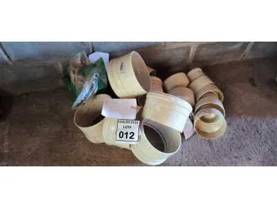 LOTE 012 - 01 LOTE COM CONEXÕES LUVAS DE REDUÇÃO 150 X 100 E TAMPÃO 150 (NO ESTADO) ATENÇÃO! FAZER A VISITAÇÃO ANTES DE ARREMATAR, NÃO SABEMOS SE FUNCIONA. LEILÃO NÃO TEM GARANTIA E NEM DEVOLUÇÃO, SUJEITO A POSSÍVEIS AVARIAS VISÍVEIS/OCULTAS E/OU AUSÊNCIA DE COMPONENTES.