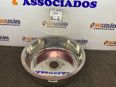 LOTE 506 - 01 CUBA REDONDA EM INOX Nº 38 430 FIT. (NO ESTADO) ATENÇÃO! FAZER A VISITAÇÃO ANTES DE ARREMATAR, NÃO SABEMOS SE FUNCIONA. LEILÃO NÃO TEM GARANTIA E NEM DEVOLUÇÃO, SUJEITO A POSSÍVEIS AVARIAS VISÍVEIS/OCULTAS E/OU AUSÊNCIA DE COMPONENTES.