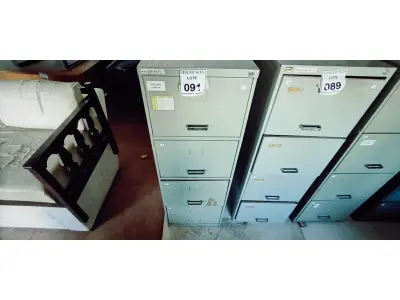 LOTE 091 - 01 ARQUIVO DE AÇO.  (NO ESTADO) ATENÇÃO! FAZER A VISITAÇÃO ANTES DE ARREMATAR, NÃO SABEMOS SE FUNCIONA. LEILÃO NÃO TEM GARANTIA E NEM DEVOLUÇÃO, SUJEITO A POSSÍVEIS AVARIAS VISÍVEIS/OCULTAS E/OU AUSÊNCIA DE COMPONENTES.