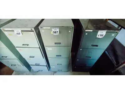 LOTE 087 - 01 ARQUIVO DE AÇO.  (NO ESTADO) ATENÇÃO! FAZER A VISITAÇÃO ANTES DE ARREMATAR, NÃO SABEMOS SE FUNCIONA. LEILÃO NÃO TEM GARANTIA E NEM DEVOLUÇÃO, SUJEITO A POSSÍVEIS AVARIAS VISÍVEIS/OCULTAS E/OU AUSÊNCIA DE COMPONENTES.
