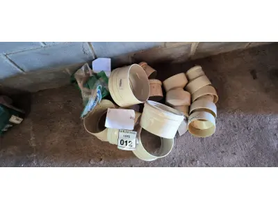 LOTE 012 - 01 LOTE COM CONEXÕES LUVAS DE REDUÇÃO 150 X 100 E TAMPÃO 150 (NO ESTADO) ATENÇÃO! FAZER A VISITAÇÃO ANTES DE ARREMATAR, NÃO SABEMOS SE FUNCIONA. LEILÃO NÃO TEM GARANTIA E NEM DEVOLUÇÃO, SUJEITO A POSSÍVEIS AVARIAS VISÍVEIS/OCULTAS E/OU AUSÊNCIA DE COMPONENTES.