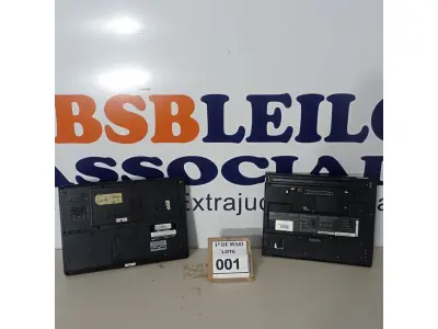 LOTE 001 - 02 NOTEBOOKS SENDO 01 MARCA IBM E 01 MARCA CCE SEM CARREGADOR COM AVARIAS.  (NO ESTADO) ATENÇÃO! FAZER A VISITAÇÃO ANTES DE ARREMATAR, NÃO SABEMOS SE FUNCIONA. LEILÃO NÃO TEM GARANTIA E NEM DEVOLUÇÃO, SUJEITO A POSSÍVEIS AVARIAS VISÍVEIS/OCULTAS E/OU AUSÊNCIA DE COMPONENTES.