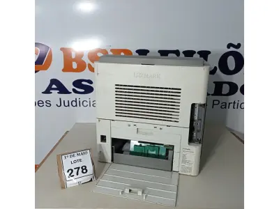 LOTE 278 - 01 IMPRESSORA LEXMARK T654DN.  (NO ESTADO) ATENÇÃO! FAZER A VISITAÇÃO ANTES DE ARREMATAR, NÃO SABEMOS SE FUNCIONA. LEILÃO NÃO TEM GARANTIA E NEM DEVOLUÇÃO, SUJEITO A POSSÍVEIS AVARIAS VISÍVEIS/OCULTAS E/OU AUSÊNCIA DE COMPONENTES.