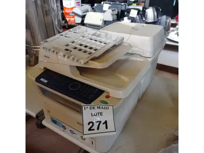 LOTE 271 - 02 IMPRESSORAS MULTIFUNCIONAL XEROX. (NO ESTADO) ATENÇÃO! FAZER A VISITAÇÃO ANTES DE ARREMATAR, NÃO SABEMOS SE FUNCIONA. LEILÃO NÃO TEM GARANTIA E NEM DEVOLUÇÃO, SUJEITO A POSSÍVEIS AVARIAS VISÍVEIS/OCULTAS E/OU AUSÊNCIA DE COMPONENTES.