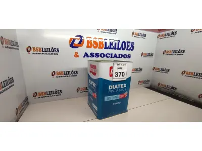 LOTE 370 - 01 LATA DE TINTA PARA INTERIORES IQUINE DIATEX BASE P ACRÍLICO FOSCO 18 L. (NOVO) (NO ESTADO) ATENÇÃO! FAZER A VISITAÇÃO ANTES DE ARREMATAR, NÃO SABEMOS SE FUNCIONA. LEILÃO NÃO TEM GARANTIA E NEM DEVOLUÇÃO, SUJEITO A POSSÍVEIS AVARIAS VISÍVEIS/OCULTAS E/OU AUSÊNCIA DE COMPONENTES.