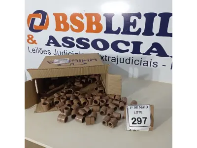 LOTE 297 - 01 LOTE COM VÁRIAS LUVAS ROSCÁVEIS. (NO ESTADO) ATENÇÃO! FAZER A VISITAÇÃO ANTES DE ARREMATAR, NÃO SABEMOS SE FUNCIONA. LEILÃO NÃO TEM GARANTIA E NEM DEVOLUÇÃO, SUJEITO A POSSÍVEIS AVARIAS VISÍVEIS/OCULTAS E/OU AUSÊNCIA DE COMPONENTES.