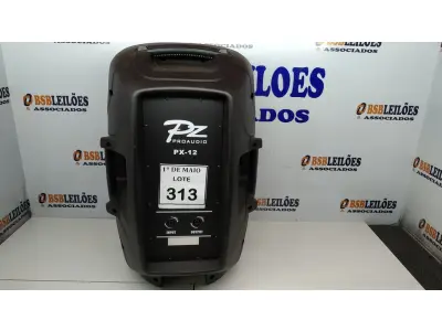 LOTE 313 - 01 CAIXA DE SOM PZPROPASSIVE PX-12. (NO ESTADO) ATENÇÃO! FAZER A VISITAÇÃO ANTES DE ARREMATAR, NÃO SABEMOS SE FUNCIONA. LEILÃO NÃO TEM GARANTIA E NEM DEVOLUÇÃO, SUJEITO A POSSÍVEIS AVARIAS VISÍVEIS/OCULTAS E/OU AUSÊNCIA DE COMPONENTES.