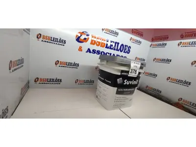 LOTE 378 - 01 BALDE DE TINTA SUVINIL INTERIORES FOSCOS 18L NA COR FOSCO BRANCO. VENCIMENTO 10/2027 (NOVO) (NO ESTADO) ATENÇÃO! FAZER A VISITAÇÃO ANTES DE ARREMATAR, NÃO SABEMOS SE FUNCIONA. LEILÃO NÃO TEM GARANTIA E NEM DEVOLUÇÃO, SUJEITO A POSSÍVEIS AVARIAS VISÍVEIS/OCULTAS E/OU AUSÊNCIA DE COMPONENTES.