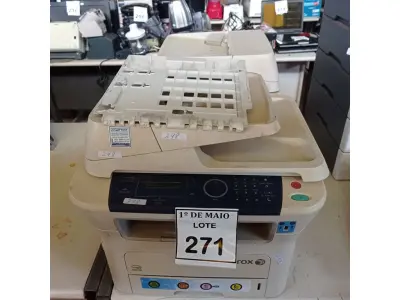 LOTE 271 - 02 IMPRESSORAS MULTIFUNCIONAL XEROX. (NO ESTADO) ATENÇÃO! FAZER A VISITAÇÃO ANTES DE ARREMATAR, NÃO SABEMOS SE FUNCIONA. LEILÃO NÃO TEM GARANTIA E NEM DEVOLUÇÃO, SUJEITO A POSSÍVEIS AVARIAS VISÍVEIS/OCULTAS E/OU AUSÊNCIA DE COMPONENTES.