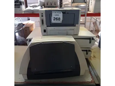 LOTE 268 - 03 SCANNER’S MARCA KODAK E 01 IMPRESSORA MARCA OK. (NO ESTADO) ATENÇÃO! FAZER A VISITAÇÃO ANTES DE ARREMATAR, NÃO SABEMOS SE FUNCIONA. LEILÃO NÃO TEM GARANTIA E NEM DEVOLUÇÃO, SUJEITO A POSSÍVEIS AVARIAS VISÍVEIS/OCULTAS E/OU AUSÊNCIA DE COMPONENTES.