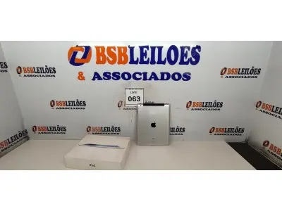 LOTE 063 - 01 IPAD 16GB SEM CARREGADOR. (NO ESTADO) ATENÇÃO! FAZER A VISITAÇÃO ANTES DE ARREMATAR, NÃO SABEMOS SE FUNCIONA, LEILÃO NÃO TEM GARANTIA E NEM DEVOLUÇÃO, SUJEITO A POSSÍVEIS AVARIAS VISÍVEIS/OCULTAS E/OU AUSÊNCIA DE COMPONENTES.