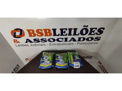 LOTE 048 - 03 PACOTES DE GRANULADOS SANITÁRIO COM 4KG CADA. (NO ESTADO) ATENÇÃO! FAZER A VISITAÇÃO ANTES DE ARREMATAR, NÃO SABEMOS SE FUNCIONA, LEILÃO NÃO TEM GARANTIA E NEM DEVOLUÇÃO, SUJEITO A POSSÍVEIS AVARIAS VISÍVEIS/OCULTAS E/OU AUSÊNCIA DE COMPONENTES.