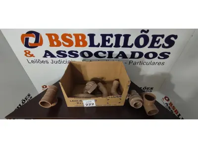 LOTE 222 - 01 LOTE COM CONEXÕES HIDRÁULICAS MEDIDAS DIVERSAS. (NO ESTADO) ATENÇÃO! FAZER A VISITAÇÃO ANTES DE ARREMATAR, NÃO SABEMOS SE FUNCIONA, LEILÃO NÃO TEM GARANTIA E NEM DEVOLUÇÃO, SUJEITO A POSSÍVEIS AVARIAS VISÍVEIS/OCULTAS E/OU AUSÊNCIA DE COMPONENTES.