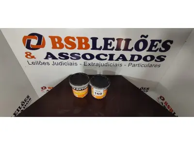 LOTE 169 - 02 GALÕES DE REJUNTAMENTO 4KG CADA NAS CORES CARVALHO E CINZA PLATINO MARCA AXTON. (NO ESTADO) ATENÇÃO! FAZER A VISITAÇÃO ANTES DE ARREMATAR, NÃO SABEMOS SE FUNCIONA, LEILÃO NÃO TEM GARANTIA E NEM DEVOLUÇÃO, SUJEITO A POSSÍVEIS AVARIAS VISÍVEIS/OCULTAS E/OU AUSÊNCIA DE COMPONENTES.