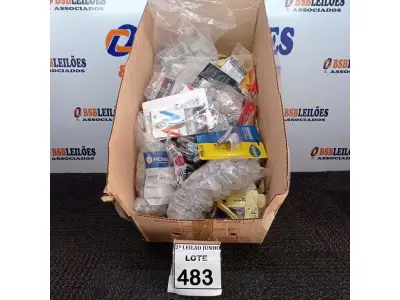 LOTE 483 - 01 LOTE COM GRANDE QUANTIDADE DE RESISTÊNCIAS E MATERIAIS PARA ELÉTRICA DIVERSOS. (NO ESTADO) ATENÇÃO! FAZER A VISITAÇÃO ANTES DE ARREMATAR, NÃO SABEMOS SE FUNCIONA, LEILÃO NÃO TEM GARANTIA E NEM DEVOLUÇÃO, SUJEITO A POSSÍVEIS AVARIAS VISÍVEIS/OCULTAS E/OU AUSÊNCIA DE COMPONENTES.