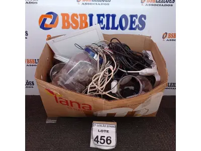 LOTE 456 - 01 LOTE COM GRANDE QUANTIDADE CABOS E MATERIAIS ELÉTRICOS DIVERSOS. (NO ESTADO) ATENÇÃO! FAZER A VISITAÇÃO ANTES DE ARREMATAR, NÃO SABEMOS SE FUNCIONA, LEILÃO NÃO TEM GARANTIA E NEM DEVOLUÇÃO, SUJEITO A POSSÍVEIS AVARIAS VISÍVEIS/OCULTAS E/OU AUSÊNCIA DE COMPONENTES.