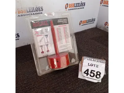 LOTE 458 - 01 SERRA COPO DIAMANTADA COM HASTE. (NO ESTADO) ATENÇÃO! FAZER A VISITAÇÃO ANTES DE ARREMATAR, NÃO SABEMOS SE FUNCIONA, LEILÃO NÃO TEM GARANTIA E NEM DEVOLUÇÃO, SUJEITO A POSSÍVEIS AVARIAS VISÍVEIS/OCULTAS E/OU AUSÊNCIA DE COMPONENTES.
