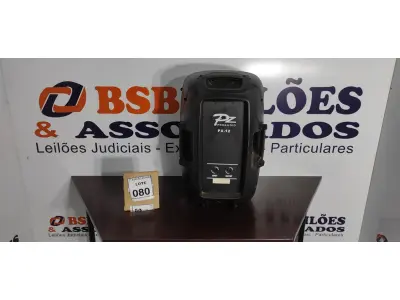 LOTE 080 - 01 CAIXA DE SOM MARCA PZ PRO ÁUDIO (NOVO). (NO ESTADO) ATENÇÃO! FAZER A VISITAÇÃO ANTES DE ARREMATAR, NÃO SABEMOS SE FUNCIONA. LEILÃO NÃO TEM GARANTIA E NEM DEVOLUÇÃO, SUJEITO A POSSÍVEIS AVARIAS VISÍVEIS/OCULTAS E/OU AUSÊNCIA DE COMPONENTES.