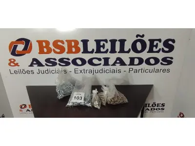 LOTE 103 - 01 LOTE COM GRANDE QUANTIDADE DE PARAFUSOS E CONECTORES DE METAL. (NO ESTADO) ATENÇÃO! FAZER A VISITAÇÃO ANTES DE ARREMATAR, NÃO SABEMOS SE FUNCIONA, LEILÃO NÃO TEM GARANTIA E NEM DEVOLUÇÃO, SUJEITO A POSSÍVEIS AVARIAS VISÍVEIS/OCULTAS E/OU AUSÊNCIA DE COMPONENTES.