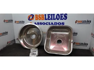 LOTE 389 - 01 CUBA REDONDA EM INOX Nº 38 430 FIT E 01 CUBA EM INOX 400 X 340 X 140MM. (NO ESTADO) ATENÇÃO! FAZER A VISITAÇÃO ANTES DE ARREMATAR, NÃO SABEMOS SE FUNCIONA. LEILÃO NÃO TEM GARANTIA E NEM DEVOLUÇÃO, SUJEITO A POSSÍVEIS AVARIAS VISÍVEIS/OCULTAS E/OU AUSÊNCIA DE COMPONENTES.