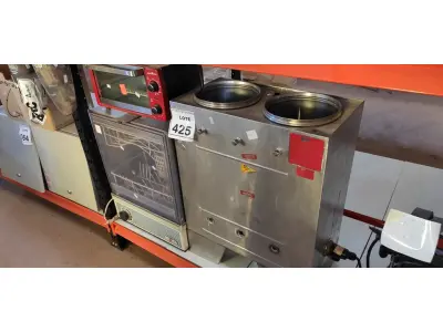 LOTE 425 - 01 CAFETEIRA INDUSTRIAL MARCA CONSERCAF, 01 FORNO ELÉTRICO MARCA BRITÂNIA E 01 LAVA LOUÇAS AUTOMÁTICA. MARCA ENXUTA (NO ESTADO) ATENÇÃO! FAZER A VISITAÇÃO ANTES DE ARREMATAR, NÃO SABEMOS SE FUNCIONA, LEILÃO NÃO TEM GARANTIA E NEM DEVOLUÇÃO, SUJEITO A POSSÍVEIS AVARIAS VISÍVEIS/OCULTAS E/OU AUSÊNCIA DE COMPONENTES.