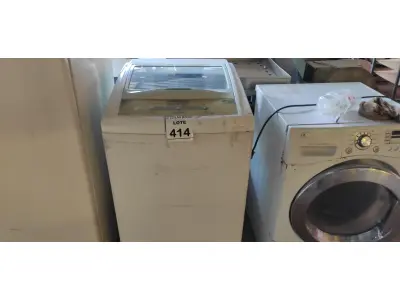 LOTE 414 - 01 MÁQUINA DE LAVAR ROUPAS BRASTEMP 6KG 127V. (NO ESTADO) ATENÇÃO! FAZER A VISITAÇÃO ANTES DE ARREMATAR, NÃO SABEMOS SE FUNCIONA. LEILÃO NÃO TEM GARANTIA E NEM DEVOLUÇÃO, SUJEITO A POSSÍVEIS AVARIAS VISÍVEIS/OCULTAS E/OU AUSÊNCIA DE COMPONENTES.