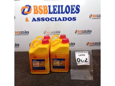 LOTE 062 - 04 CHAPISCOS PLUS COM 3,6L MARCA SIKA.  (NO ESTADO) ATENÇÃO! FAZER A VISITAÇÃO ANTES DE ARREMATAR, NÃO SABEMOS SE FUNCIONA. LEILÃO NÃO TEM GARANTIA E NEM DEVOLUÇÃO, SUJEITO A POSSÍVEIS AVARIAS VISÍVEIS/OCULTAS E/OU AUSÊNCIA DE COMPONENTES.
