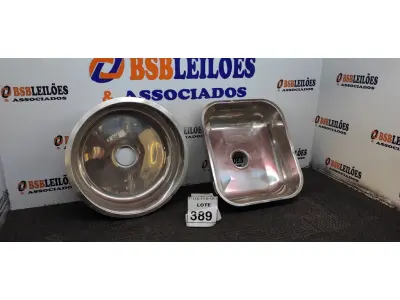 LOTE 389 - 01 CUBA REDONDA EM INOX Nº 38 430 FIT E 01 CUBA EM INOX 400 X 340 X 140MM. (NO ESTADO) ATENÇÃO! FAZER A VISITAÇÃO ANTES DE ARREMATAR, NÃO SABEMOS SE FUNCIONA. LEILÃO NÃO TEM GARANTIA E NEM DEVOLUÇÃO, SUJEITO A POSSÍVEIS AVARIAS VISÍVEIS/OCULTAS E/OU AUSÊNCIA DE COMPONENTES.