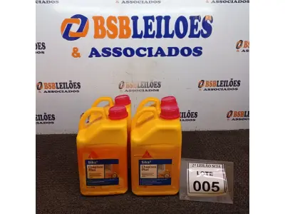 LOTE 005 - 04 CHAPISCOS PLUS COM 3,6L MARCA SIKA.  (NO ESTADO) ATENÇÃO! FAZER A VISITAÇÃO ANTES DE ARREMATAR, NÃO SABEMOS SE FUNCIONA. LEILÃO NÃO TEM GARANTIA E NEM DEVOLUÇÃO, SUJEITO A POSSÍVEIS AVARIAS VISÍVEIS/OCULTAS E/OU AUSÊNCIA DE COMPONENTES.