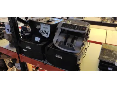 LOTE 384 - 05 RELÓGIOS DE PONTO DIMEP E 01 MÁQUINA PARA CONTAR CÉDULAS. (NO ESTADO) ATENÇÃO! FAZER A VISITAÇÃO ANTES DE ARREMATAR, NÃO SABEMOS SE FUNCIONA. LEILÃO NÃO TEM GARANTIA E NEM DEVOLUÇÃO, SUJEITO A POSSÍVEIS AVARIAS VISÍVEIS/OCULTAS E/OU AUSÊNCIA DE COMPONENTES.