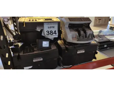 LOTE 384 - 05 RELÓGIOS DE PONTO DIMEP E 01 MÁQUINA PARA CONTAR CÉDULAS. (NO ESTADO) ATENÇÃO! FAZER A VISITAÇÃO ANTES DE ARREMATAR, NÃO SABEMOS SE FUNCIONA. LEILÃO NÃO TEM GARANTIA E NEM DEVOLUÇÃO, SUJEITO A POSSÍVEIS AVARIAS VISÍVEIS/OCULTAS E/OU AUSÊNCIA DE COMPONENTES.
