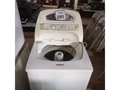 LOTE 351 - 01 MÁQUINA DE LAVAR MARCA BRASTEMP 5KG. (NO ESTADO) ATENÇÃO! FAZER A VISITAÇÃO ANTES DE ARREMATAR, NÃO SABEMOS SE FUNCIONA. LEILÃO NÃO TEM GARANTIA E NEM DEVOLUÇÃO, SUJEITO A POSSÍVEIS AVARIAS VISÍVEIS/OCULTAS E/OU AUSÊNCIA DE COMPONENTES.