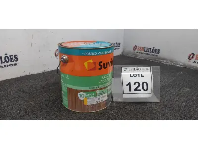 LOTE 120 - 01 LATA DE TINTA ESMALTE PARA MADEIRAS E METAIS NA COR BRILHANTE AMARELO OURO DE 3,6L MARCA SUVINIL. (NOVO) (NO ESTADO) ATENÇÃO! FAZER A VISITAÇÃO ANTES DE ARREMATAR, NÃO SABEMOS SE FUNCIONA. LEILÃO NÃO TEM GARANTIA E NEM DEVOLUÇÃO, SUJEITO A POSSÍVEIS AVARIAS VISÍVEIS/OCULTAS E/OU AUSÊNCIA DE COMPONENTES.