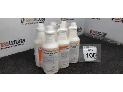 LOTE 105 - 06 LUSTRA MÓVEIS COM 1L CADA. (NO ESTADO) ATENÇÃO! FAZER A VISITAÇÃO ANTES DE ARREMATAR, NÃO SABEMOS SE FUNCIONA. LEILÃO NÃO TEM GARANTIA E NEM DEVOLUÇÃO, SUJEITO A POSSÍVEIS AVARIAS VISÍVEIS/OCULTAS E/OU AUSÊNCIA DE COMPONENTES.